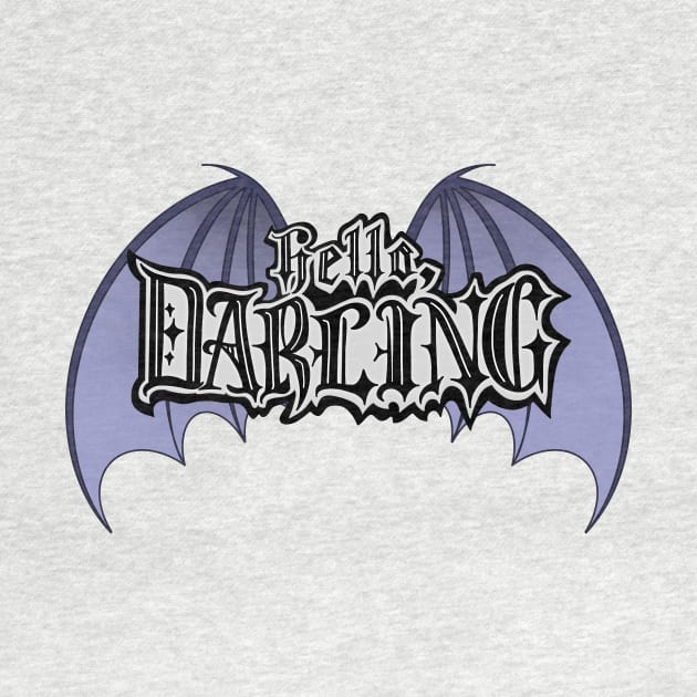 Hello Darling Bat Wings Design by Thenerdlady